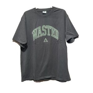 Wasted Graphic T-Shirt College Style Logo‎ Tee Casual Top Men's Size X-Large